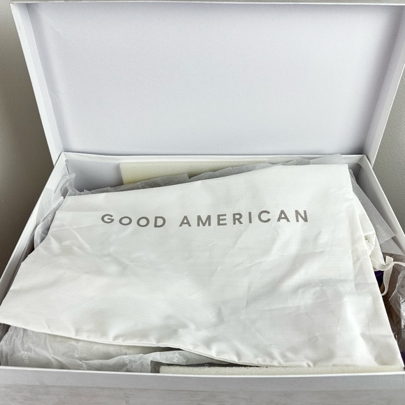 NIB- Good American Ankle Purple Stiletto Heeled Booties GA116SN-X Size 8.5 - Picture 5 of 6